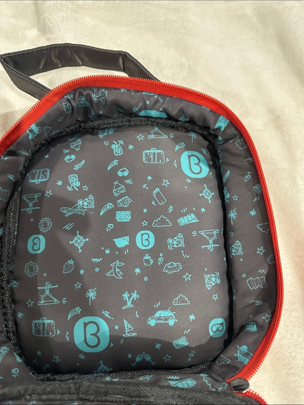 B BOX Insulated Flexi Lunch-bag  Abstract Print Multicolour Fun Back to School - Picture 7 of 10